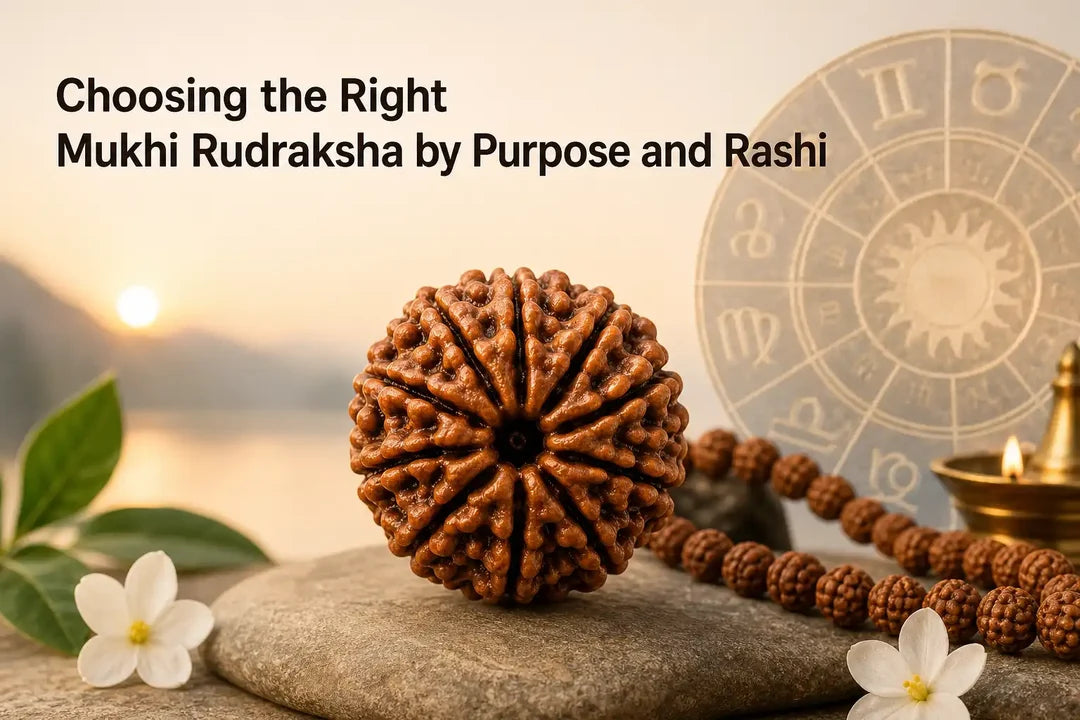 Choosing the Right Mukhi Rudraksha by Purpose and Rashi