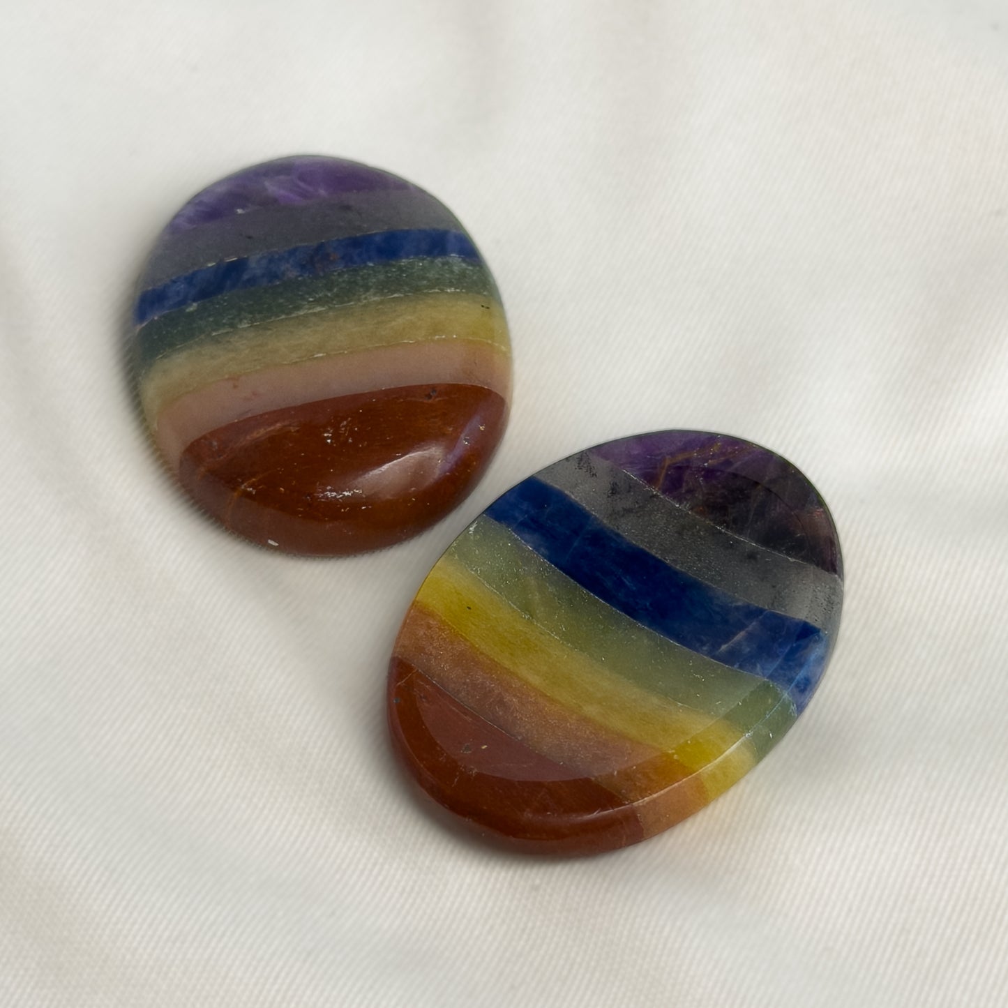 7 Chakra Worry Stone for Meditation & Balance