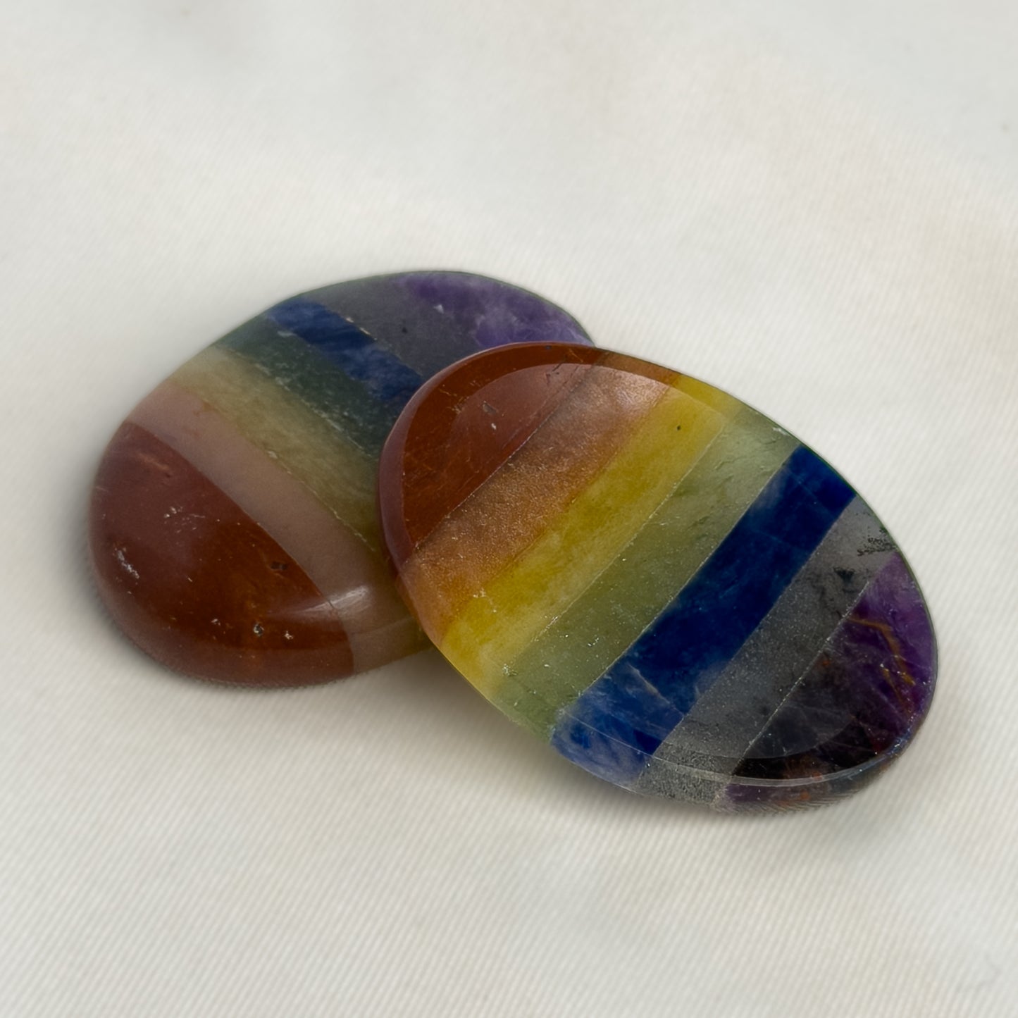7 Chakra Worry Stone for Meditation & Balance