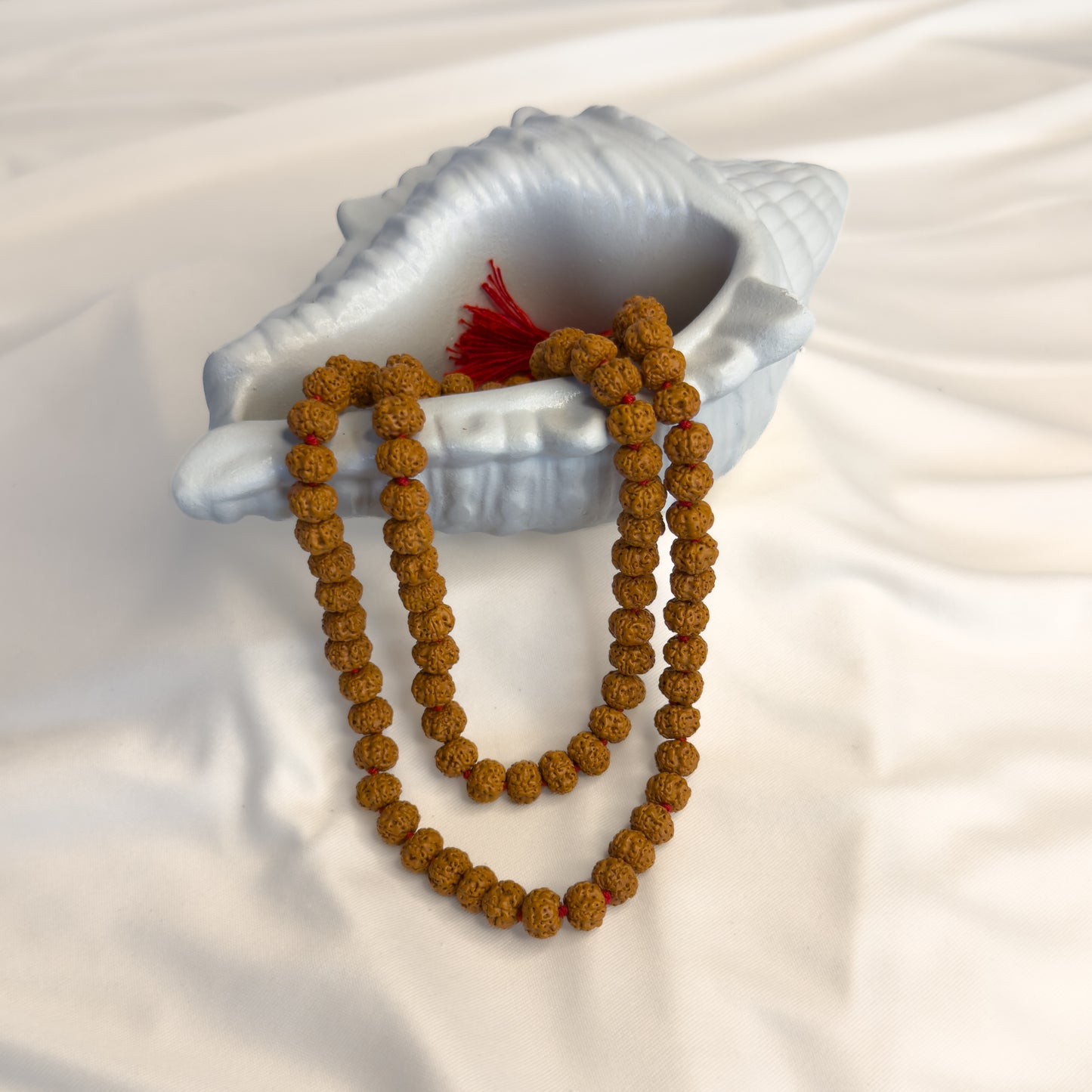 7 Mukhi Rudraksha Mala – 108+1 Beads (Small) | Java