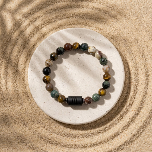 Scorpio Zodiac Bracelet – Black Obsidian with Scorpio Charm