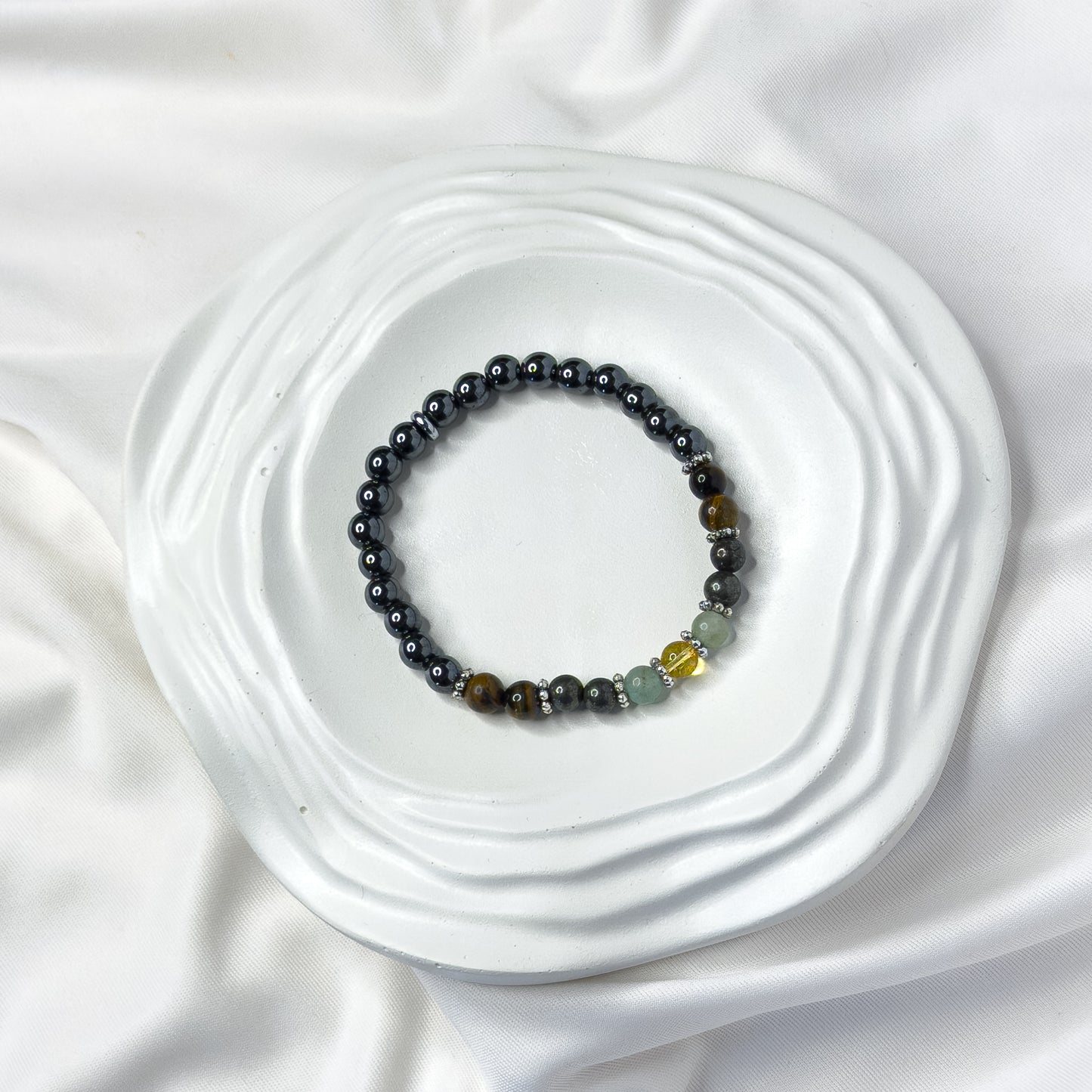 Pyrite Money Bracelet – Pyrite, Citrine & Green Aventurine