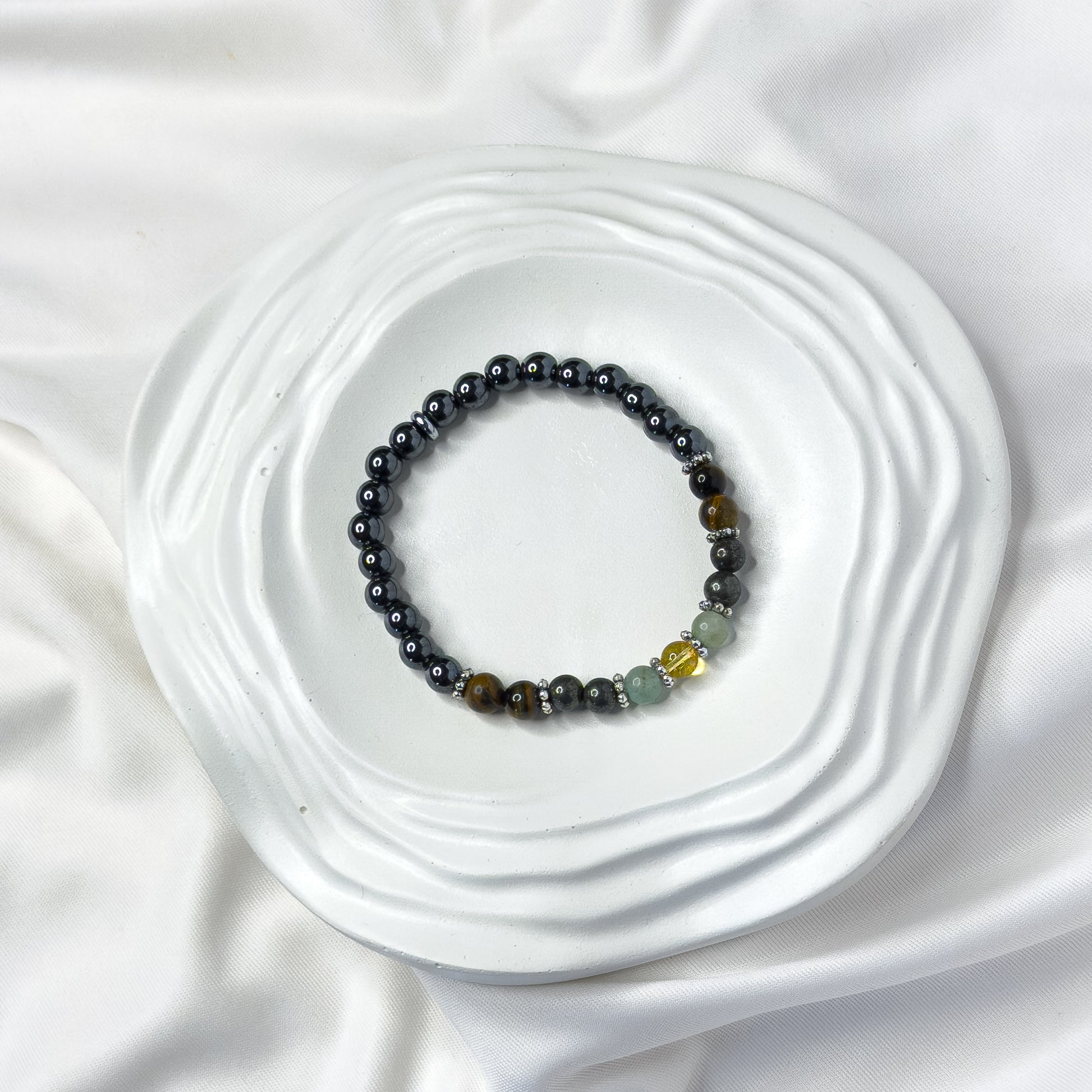Pyrite Money Bracelet – Pyrite, Citrine & Green Aventurine