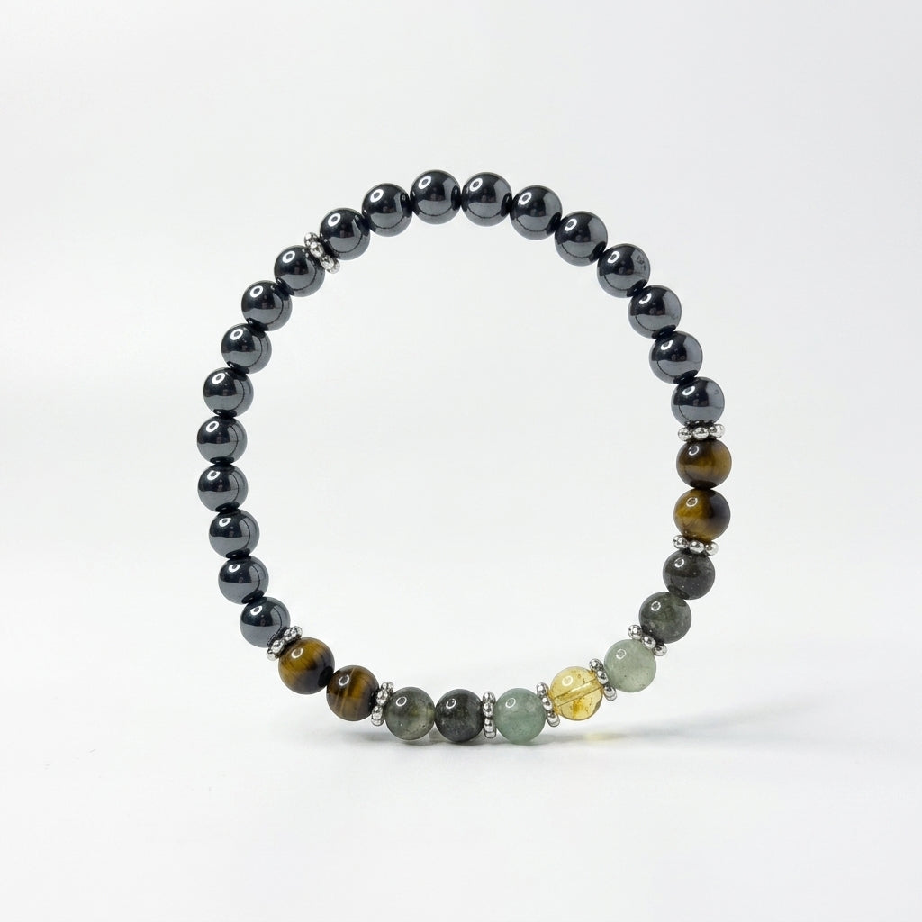Pyrite Money Bracelet – Pyrite, Citrine & Green Aventurine