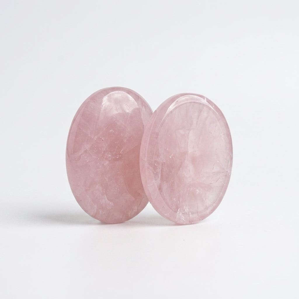 Rose Quartz Worry Stone for Self-Love & Emotional Healing