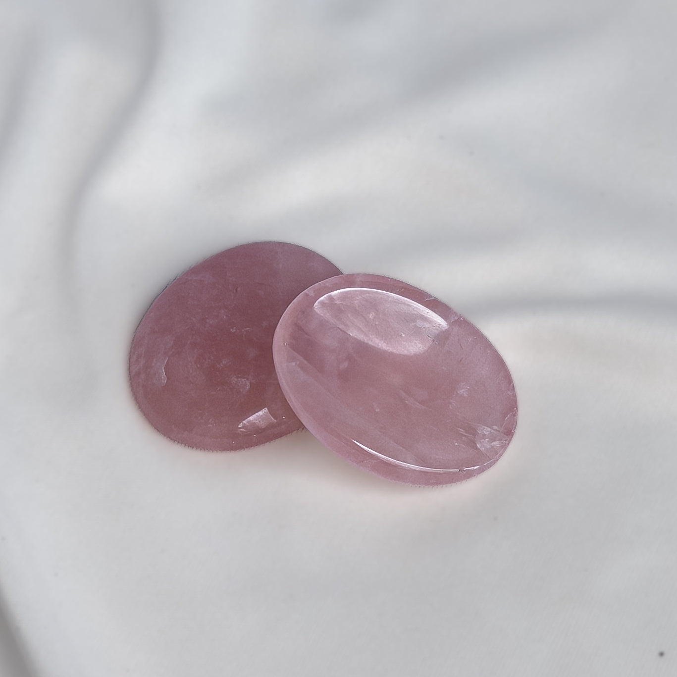 Rose Quartz Worry Stone for Self-Love & Emotional Healing
