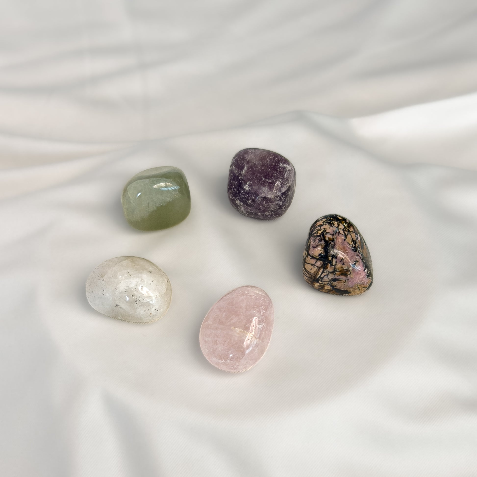 Libra Zodiac Crystal Kit – Polished Tumble Stones for Balance & Harmony