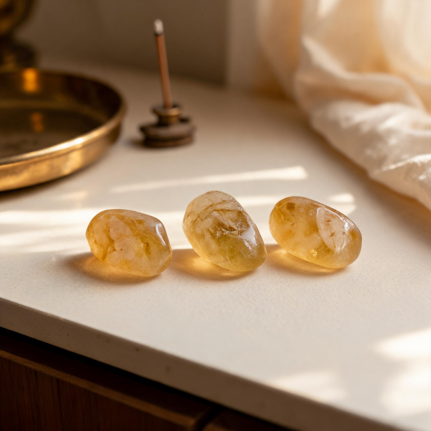 Citrine Tumble Stone – Natural Wealth Crystal