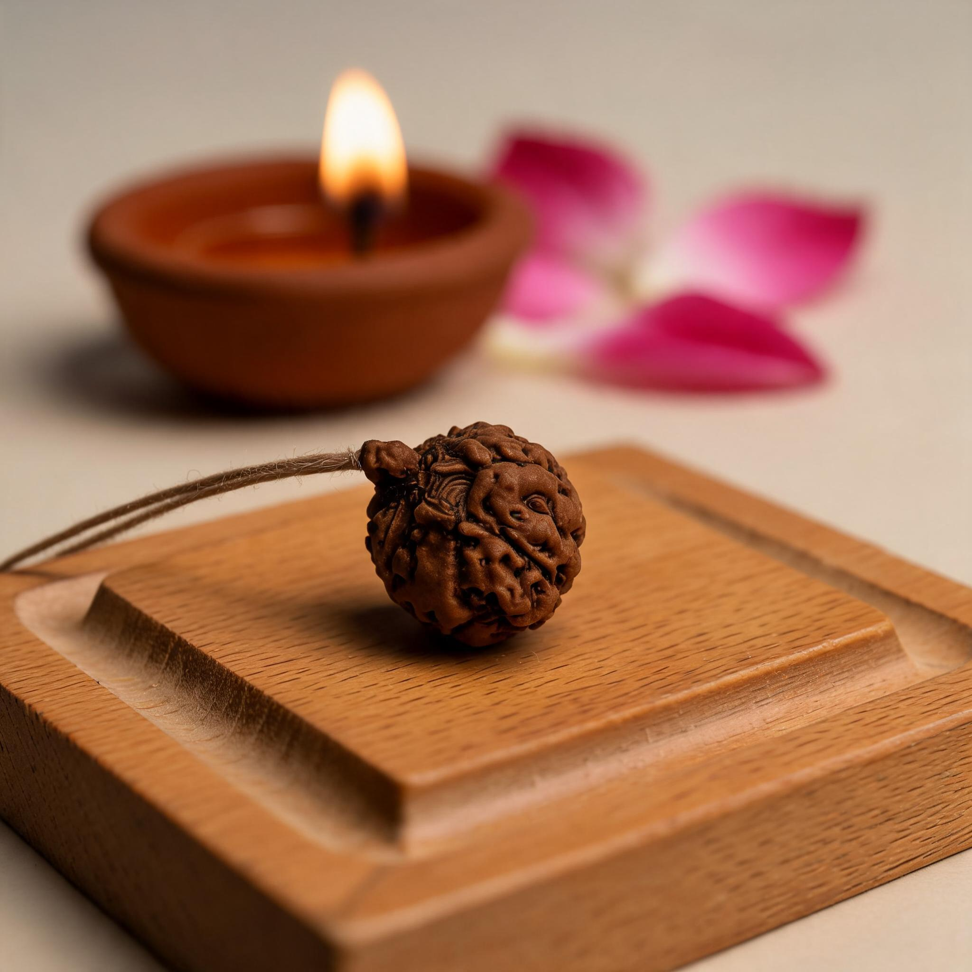 Ganesh Rudraksha Bead – Natural Trunk Formation | Java, Indonesia