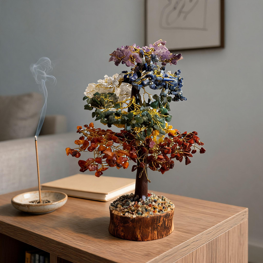 Seven Chakra Crystal Tree for Positive Energy & Home Vastu – Large Healing Décor