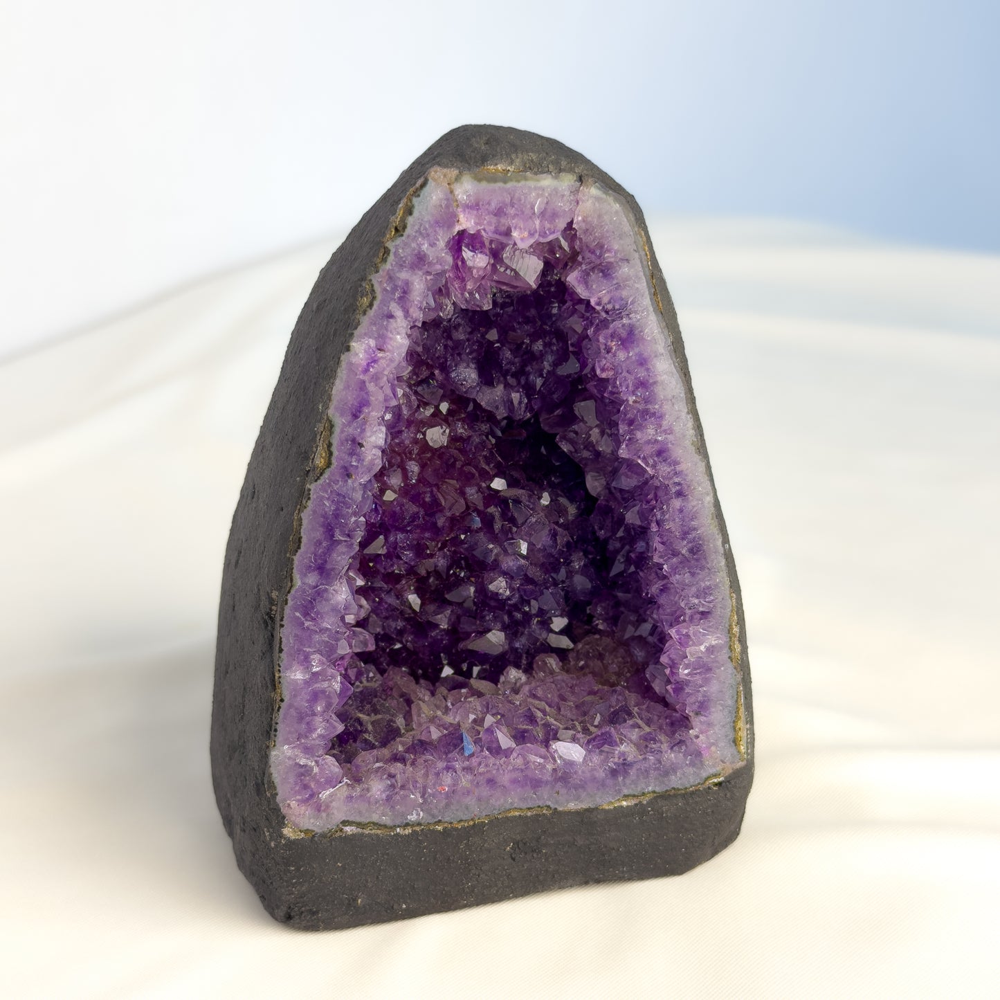 Natural Amethyst Cluster Raw Geode for Calm & Negative Energy Cleansing