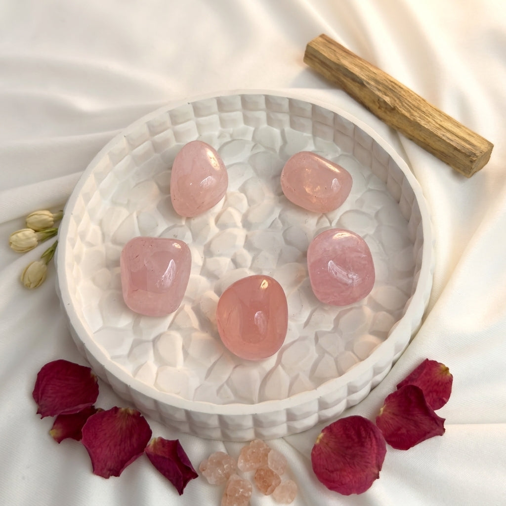Rose Quartz Tumble Stone – Natural Love Crystal