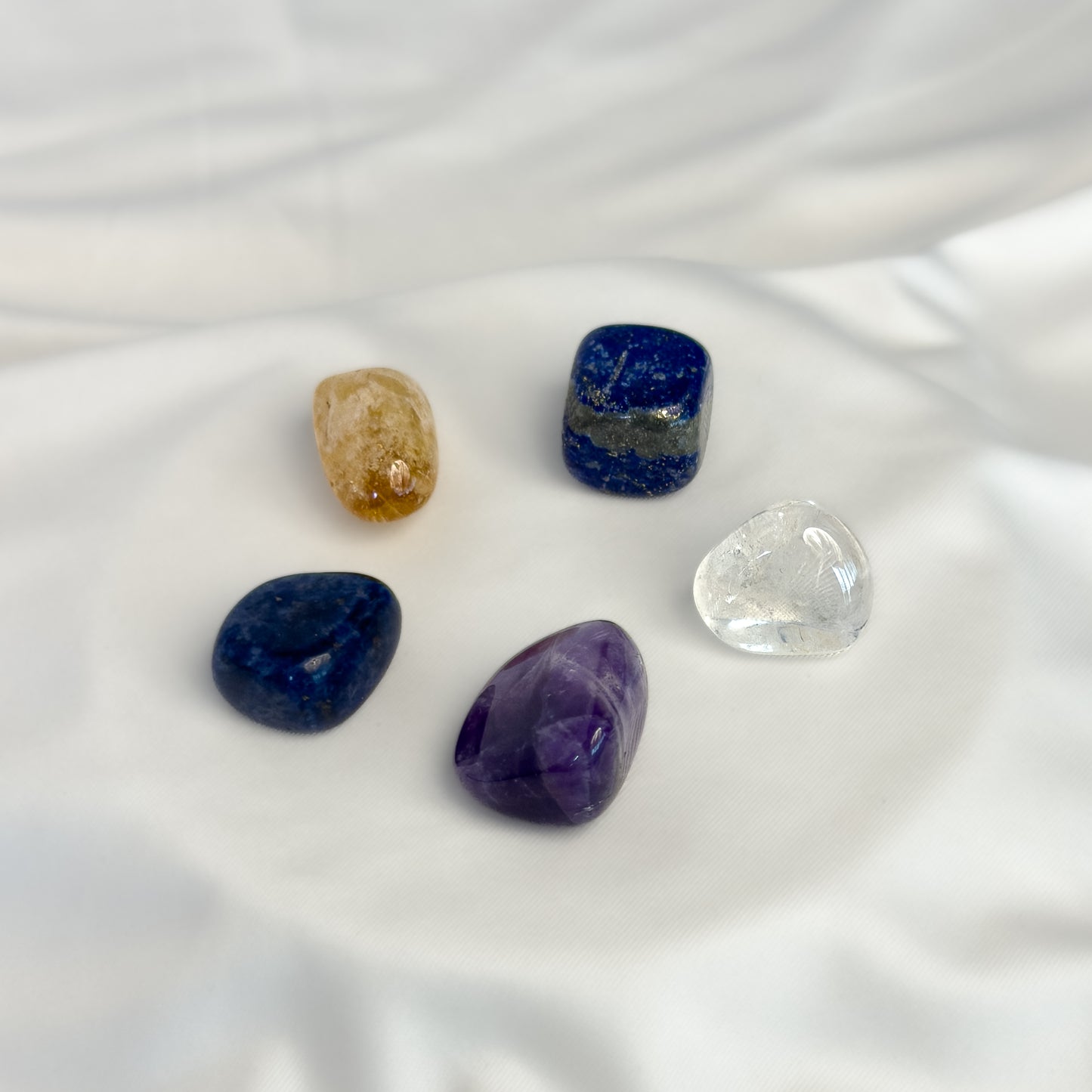 Sagittarius Zodiac Crystal Kit – Polished Tumble Stones for Luck & Positivity