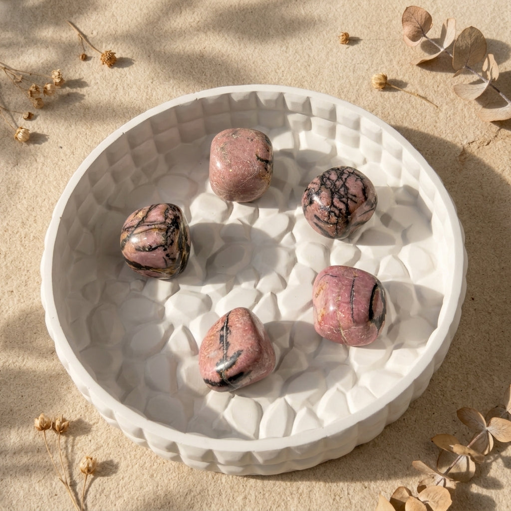 Rhodonite Tumble Stone – Natural Crystal