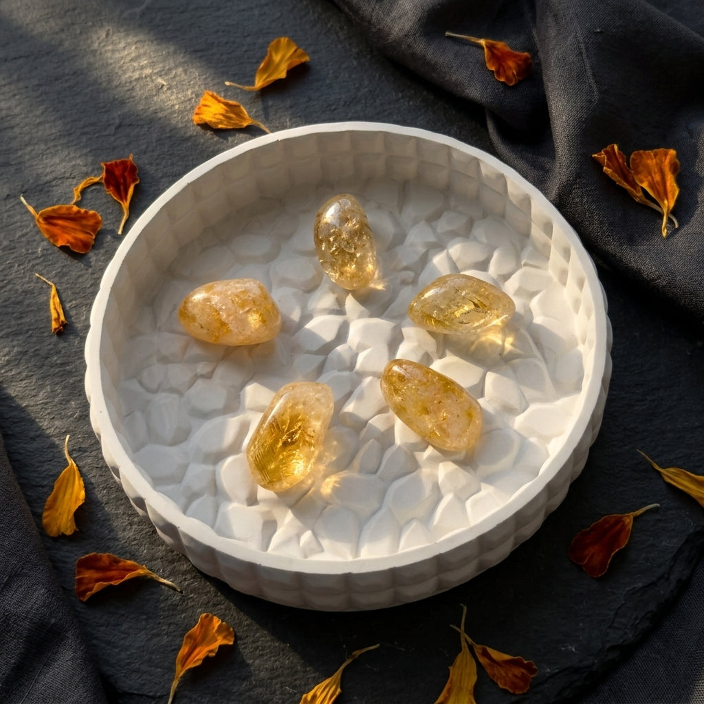 Citrine Tumble Stone – Natural Wealth Crystal