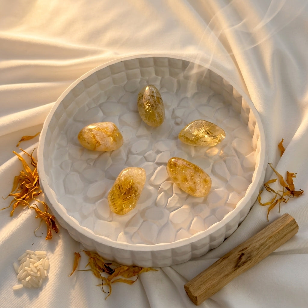 Citrine Tumble Stone – Natural Wealth Crystal
