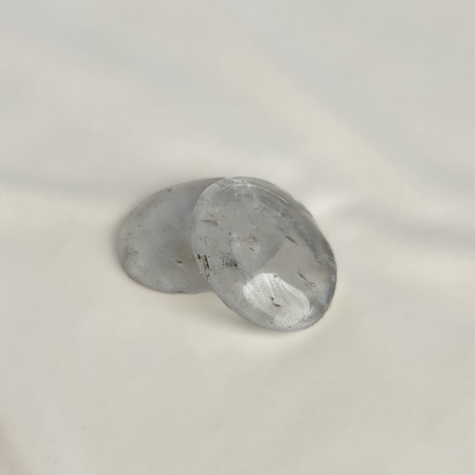 Clear Quartz Worry Stone for Clarity & Energy Cleansing