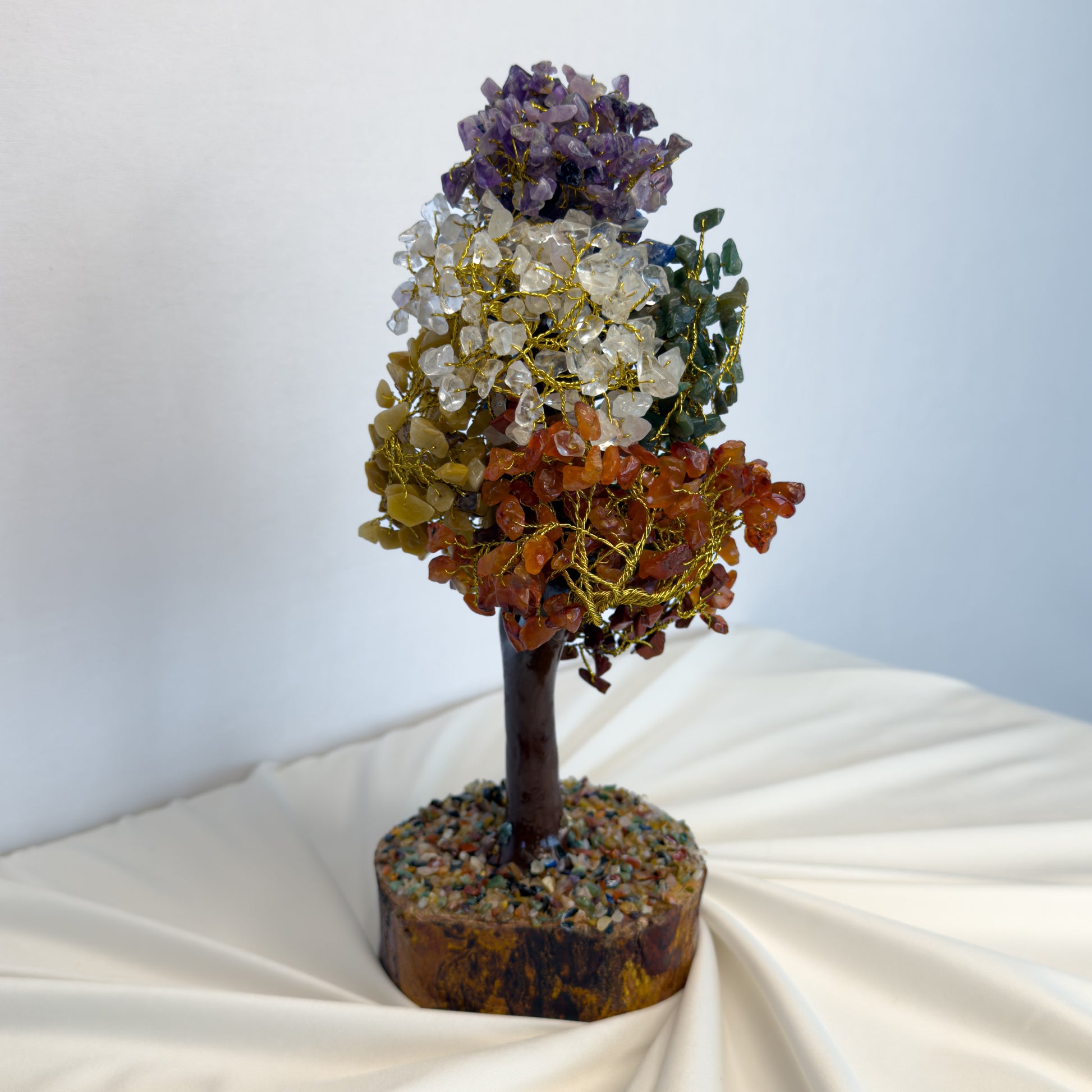 Seven Chakra Crystal Tree for Positive Energy & Home Vastu – Large Healing Décor