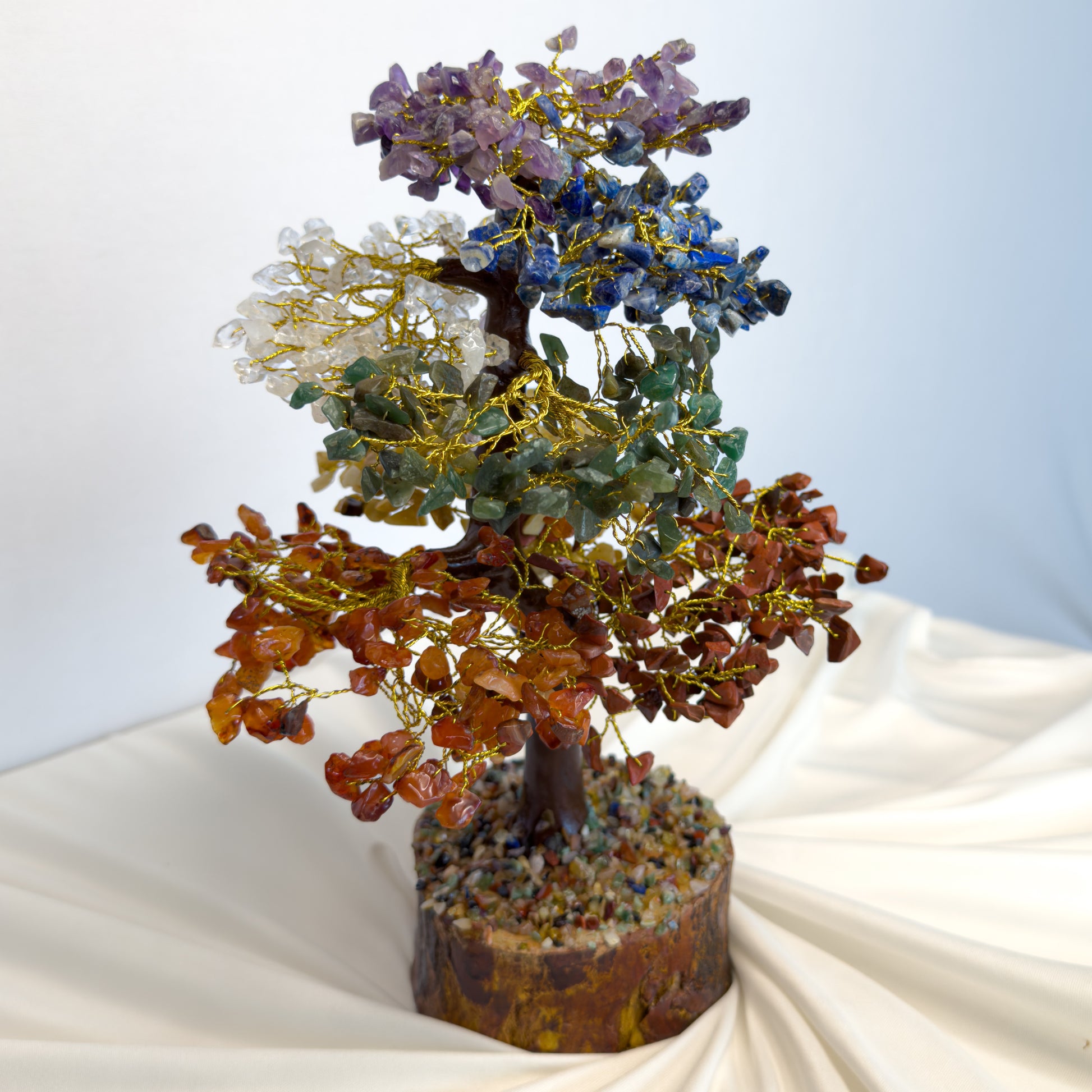 Seven Chakra Crystal Tree for Positive Energy & Home Vastu – Large Healing Décor