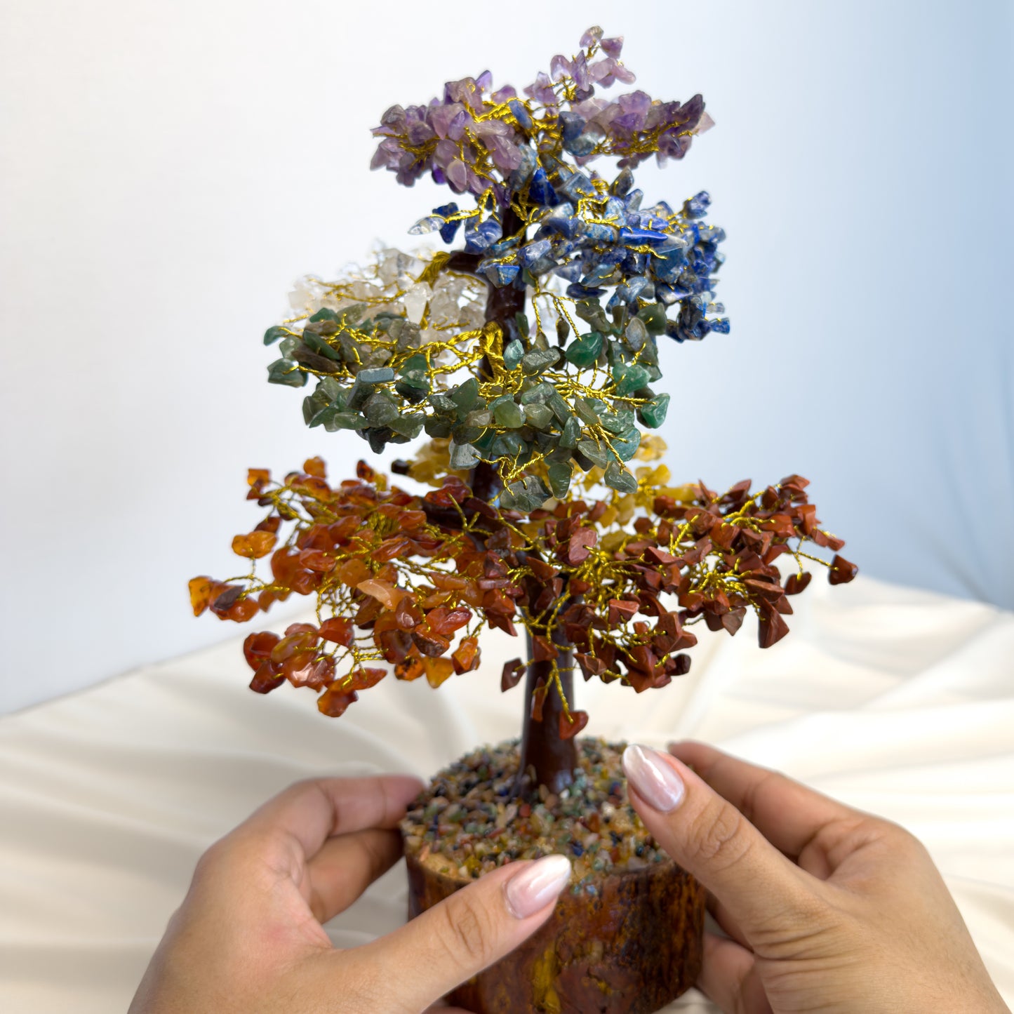 Seven Chakra Crystal Tree for Positive Energy & Home Vastu – Large Healing Décor