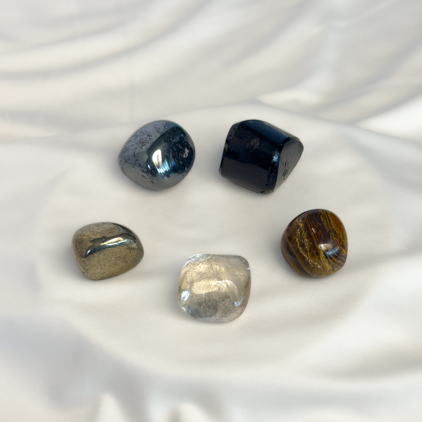 Capricorn Zodiac Crystal Kit – Polished Tumble Stones for Ambition & Discipline