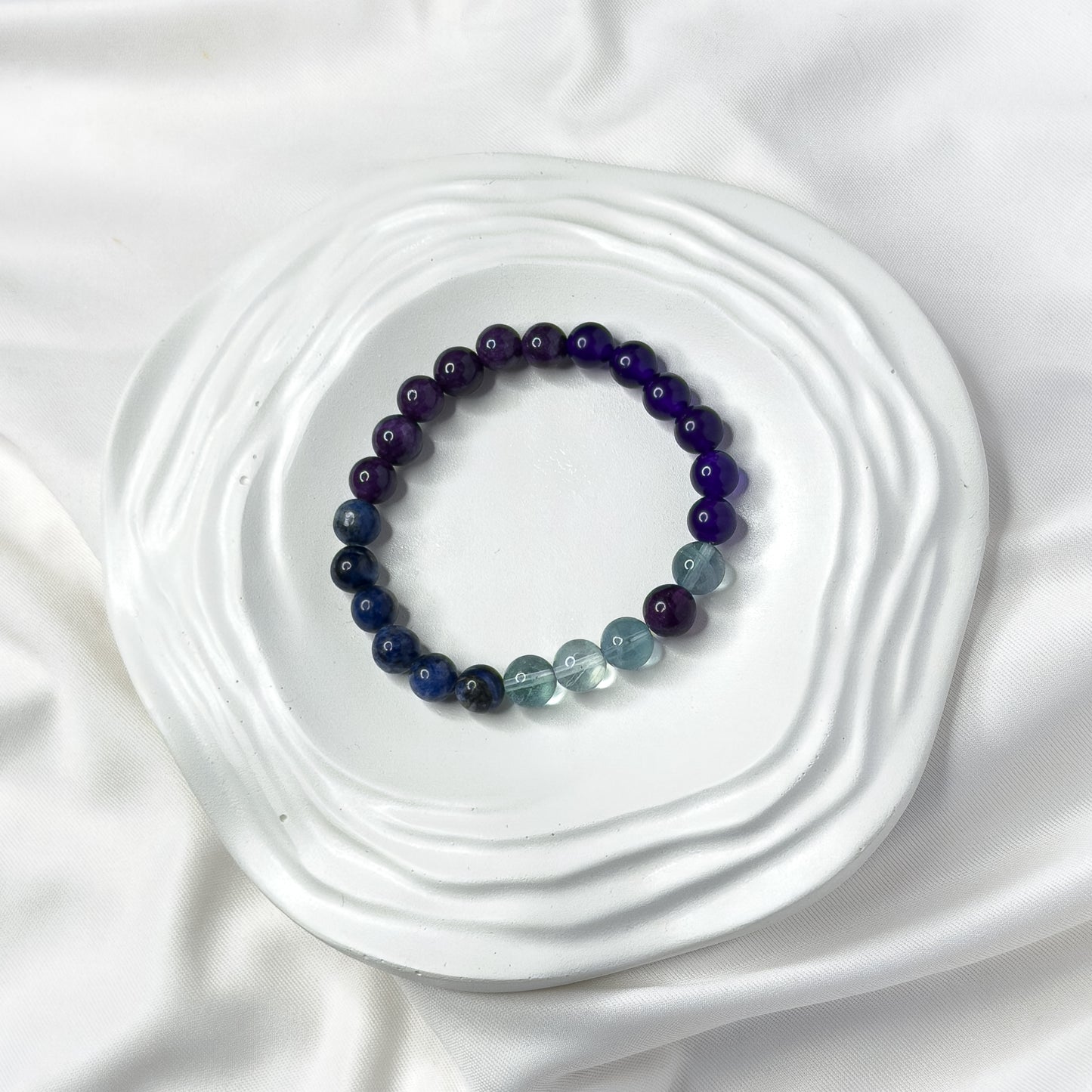 Calming Bracelet – Amethyst & Lepidolite for Peace of Mind