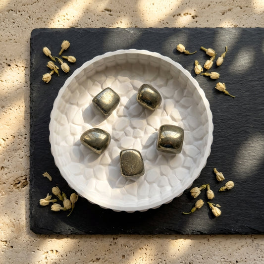 Pyrite Tumble Stone – Natural Money Crystal