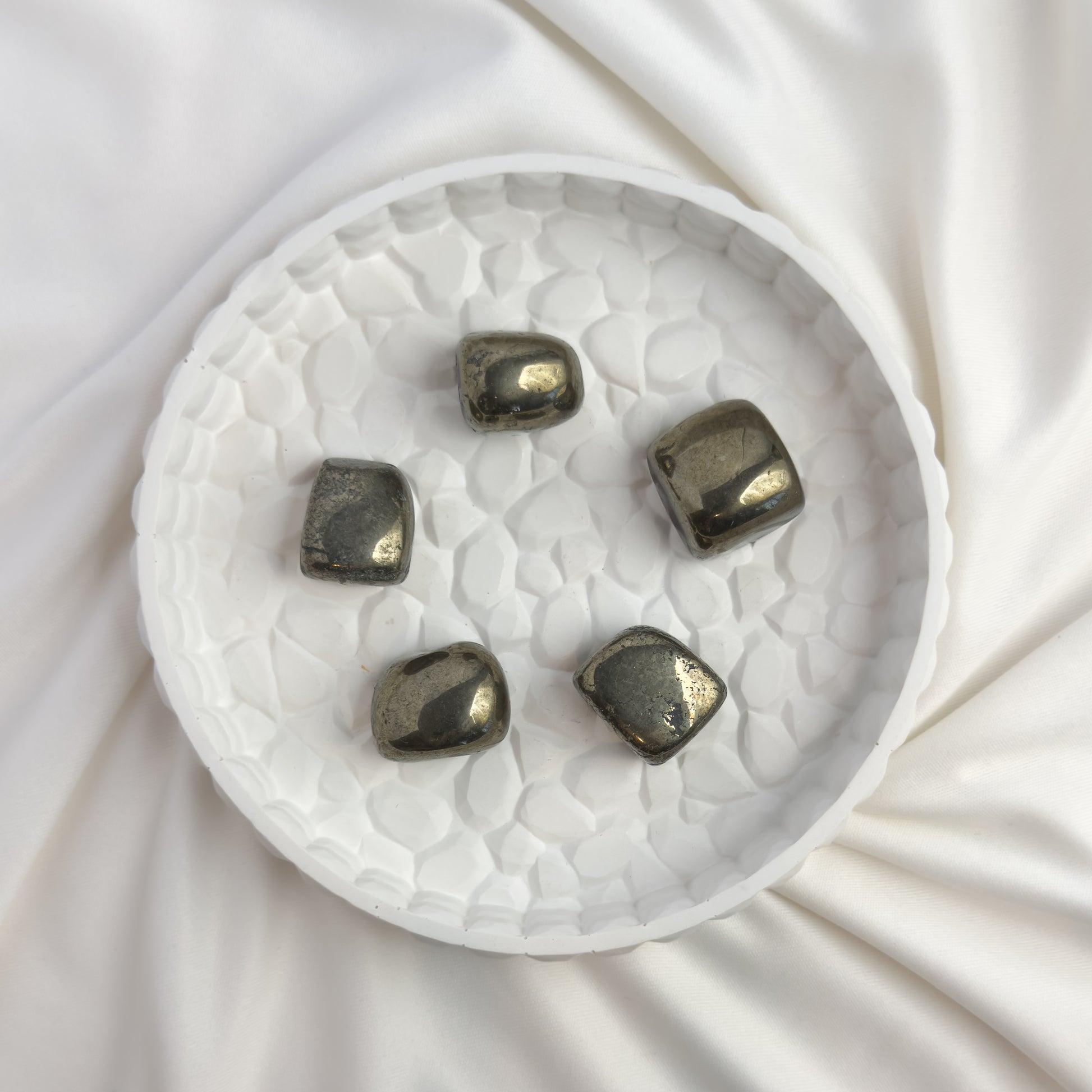 Pyrite Tumble Stone – Natural Money Crystal