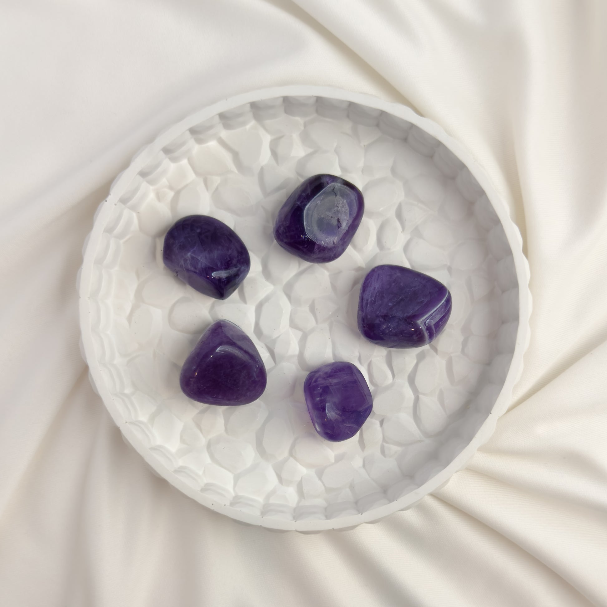 Amethyst Tumble Stone – Natural Polished Crystal