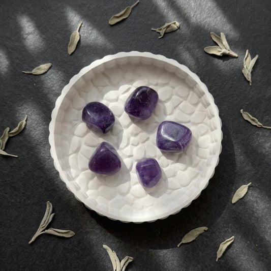 Amethyst Tumble Stone – Natural Polished Crystal