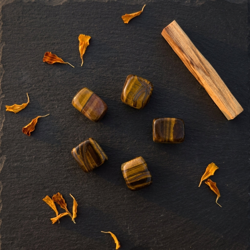 Tiger's Eye Tumble Stone – Natural Crystal