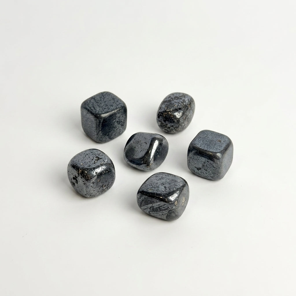 Hematite Tumble Stone – Natural Grounding Crystal