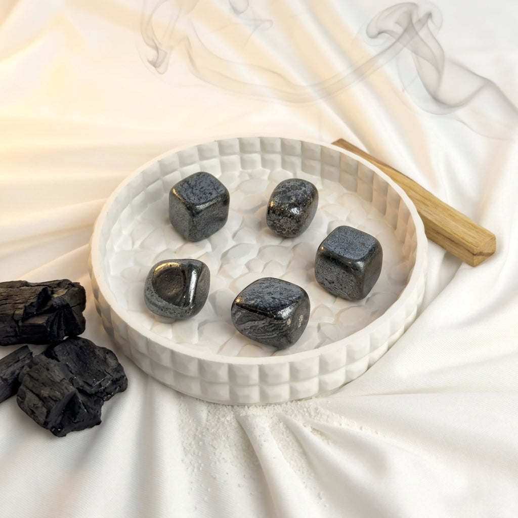 Hematite Tumble Stone – Natural Grounding Crystal