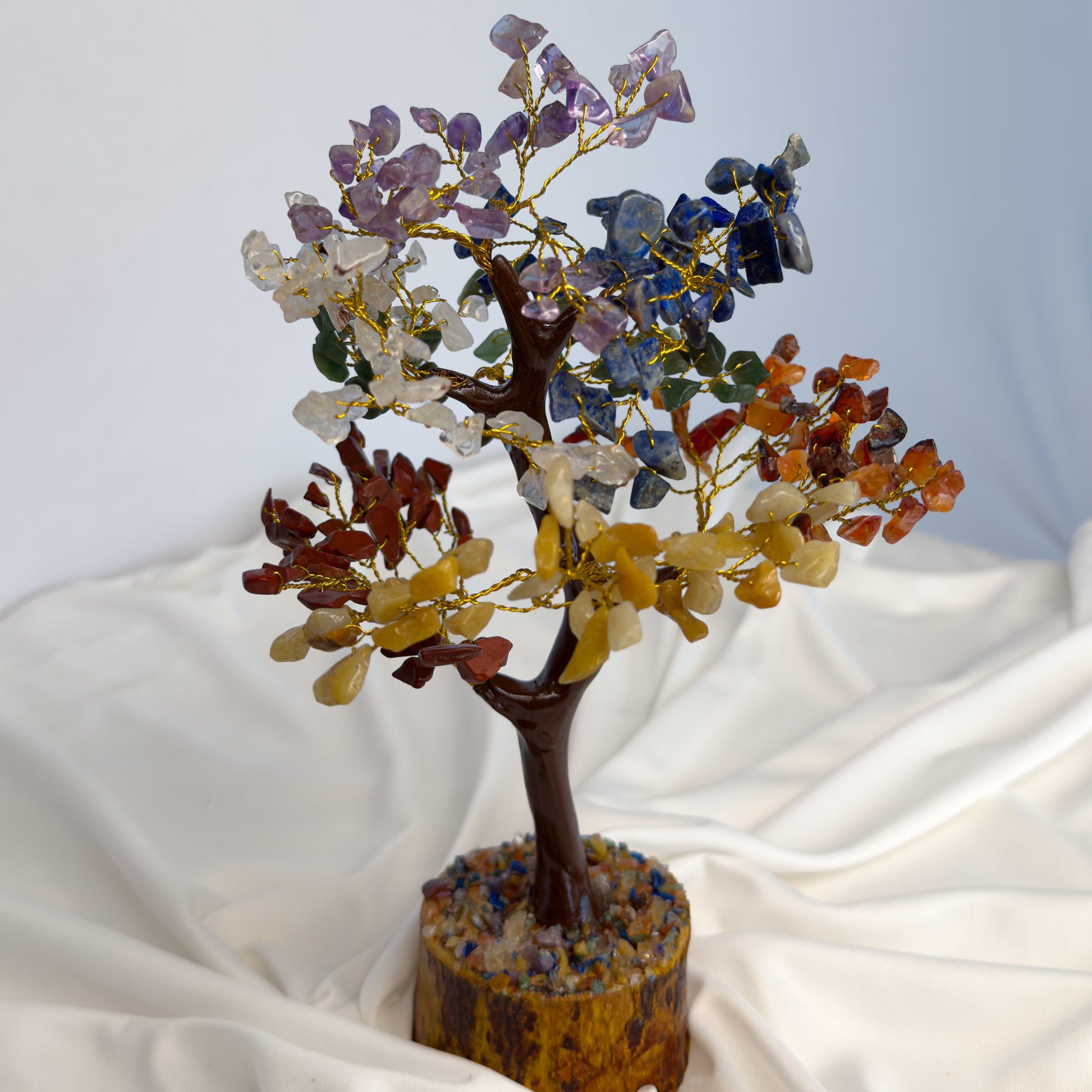 Seven Chakra Crystal Tree for Restful Sleep & Balance – Bedside Healing Décor
