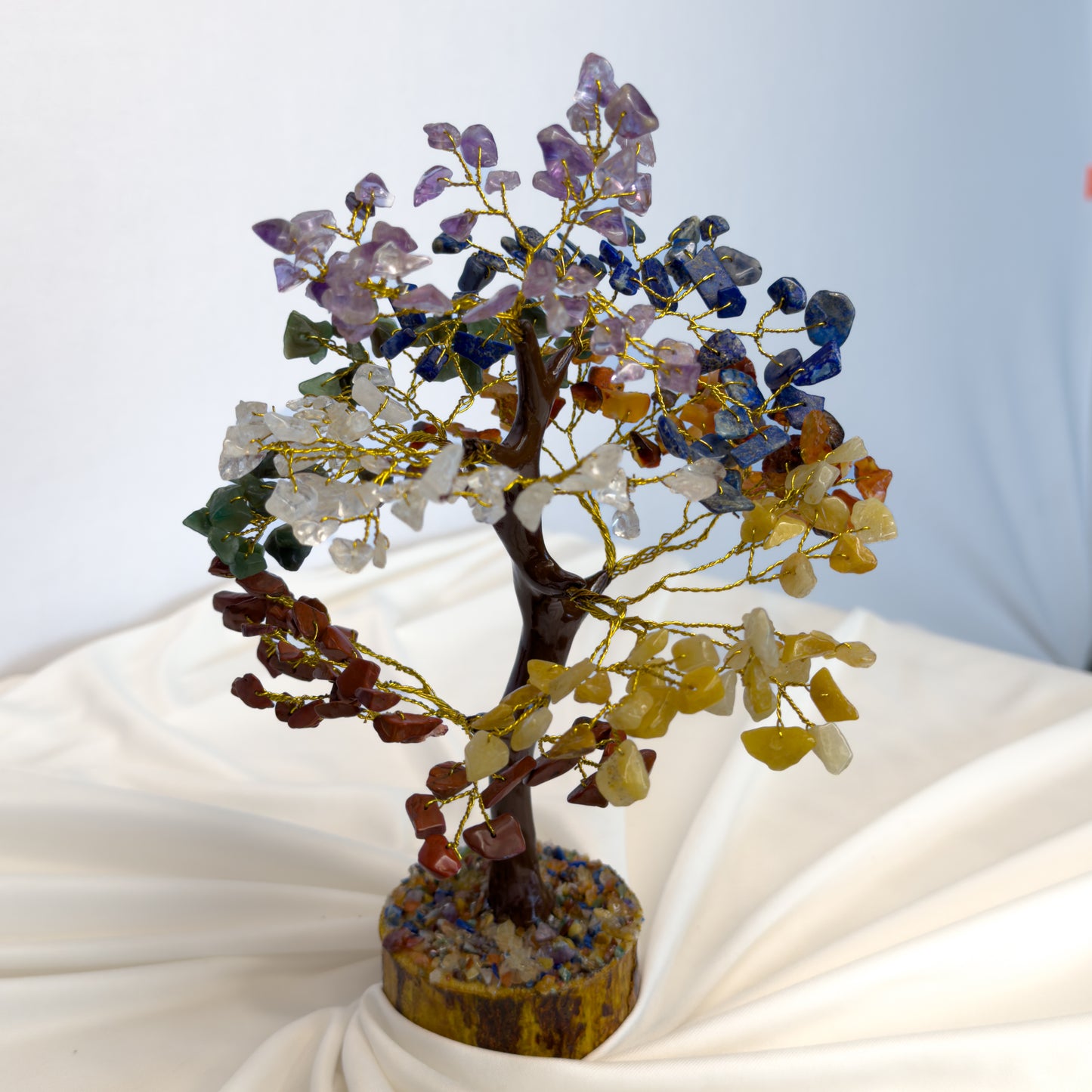 Seven Chakra Crystal Tree for Restful Sleep & Balance – Bedside Healing Décor