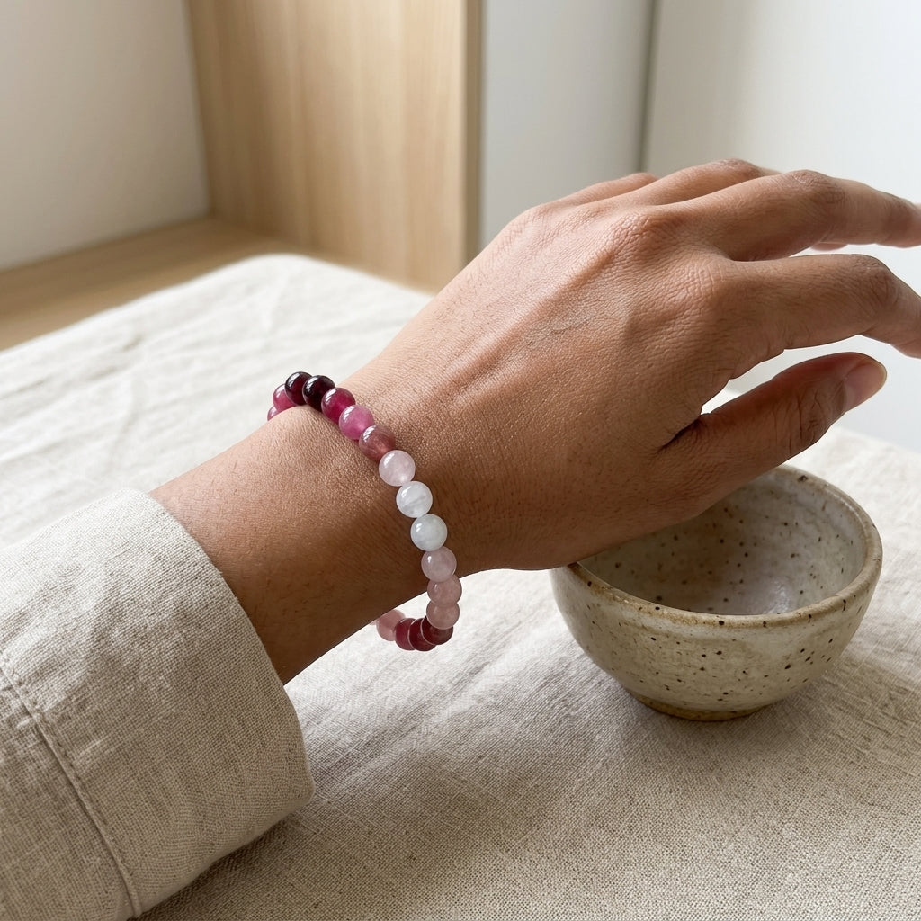 Love Spell Bracelet – Rose Quartz & Moonstone for Love Attraction