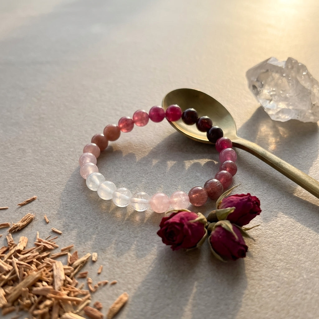Love Spell Bracelet – Rose Quartz & Moonstone for Love Attraction