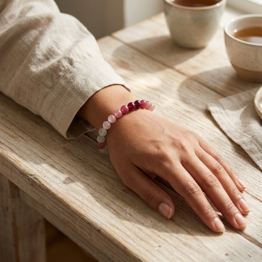 Love Spell Bracelet – Rose Quartz & Moonstone for Love Attraction